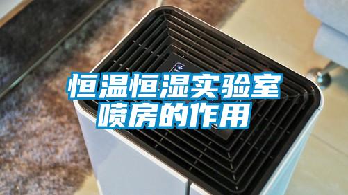 国产精品探花在线观看 恒温恒湿实验室喷房的作用