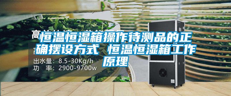 国产精品欧美激情视频 恒温恒湿箱操作待测品的正确摆设方式 恒温恒湿箱工作原理