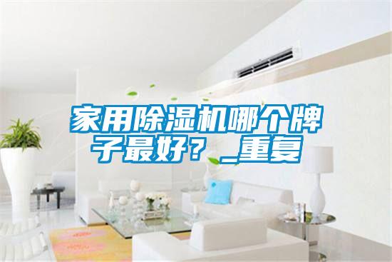 国产精品欧美激情视频 家用除湿机哪个牌子最好？_重复
