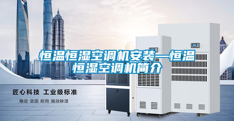 国产精品欧美激情视频 恒温恒湿空调机安装—恒温恒湿空调机简介