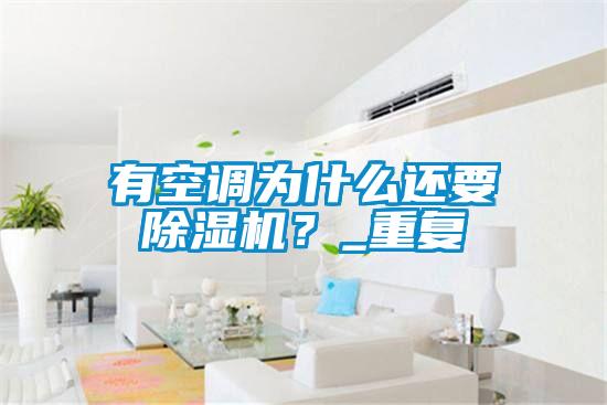 国产精品探花在线观看 有空调为什么还要除湿机？_重复