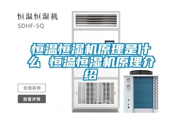 国产精品三级在线观看 恒温恒湿机原理是什么 恒温恒湿机原理介绍