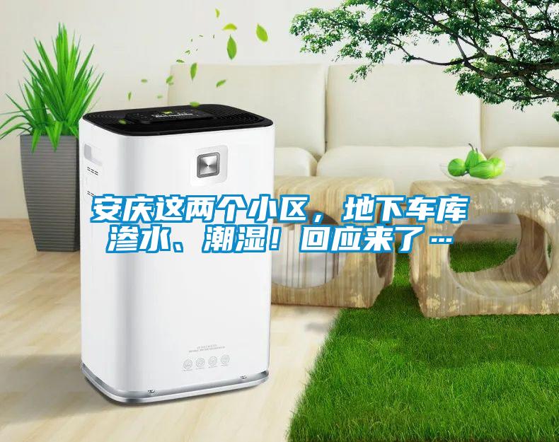 国产精品三级在线观看 安庆这两个小区，地下车库渗水、潮湿！回应来了…