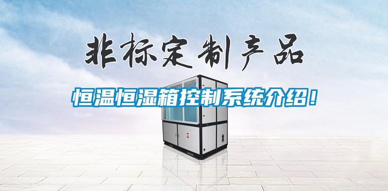 国产精品欧美激情视频 恒温恒湿箱控制系统介绍！
