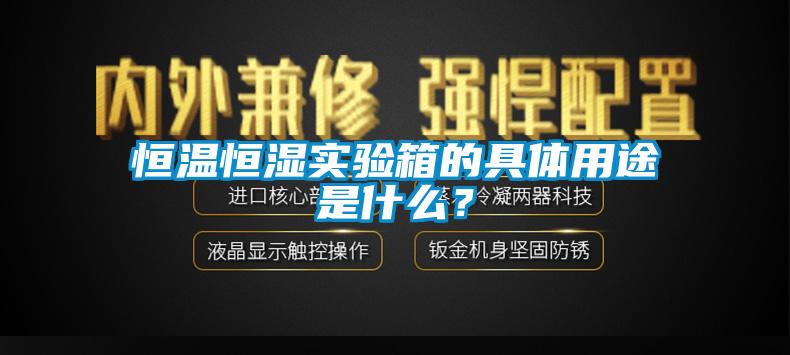 国产精品欧美激情视频 恒温恒湿实验箱的具体用途是什么？