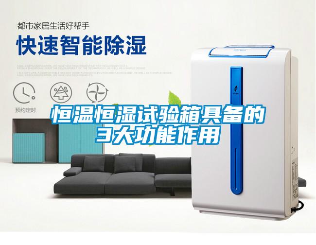 国产精品欧美激情视频 恒温恒湿试验箱具备的3大功能作用