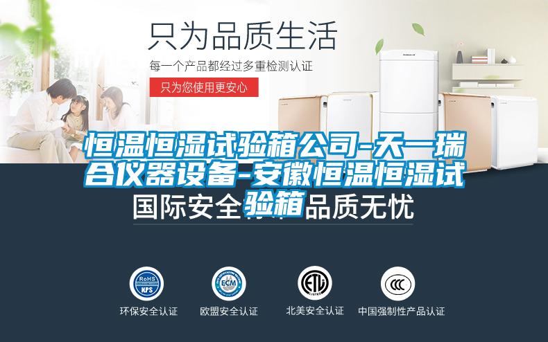 国产精品欧美激情视频 恒温恒湿试验箱公司-天一瑞合仪器设备-安徽恒温恒湿试验箱