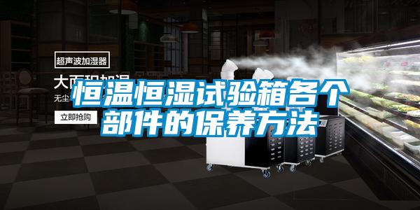 国产精品三级在线观看 恒温恒湿试验箱各个部件的保养方法