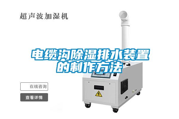 国产精品欧美激情视频 电缆沟除湿排水装置的制作方法