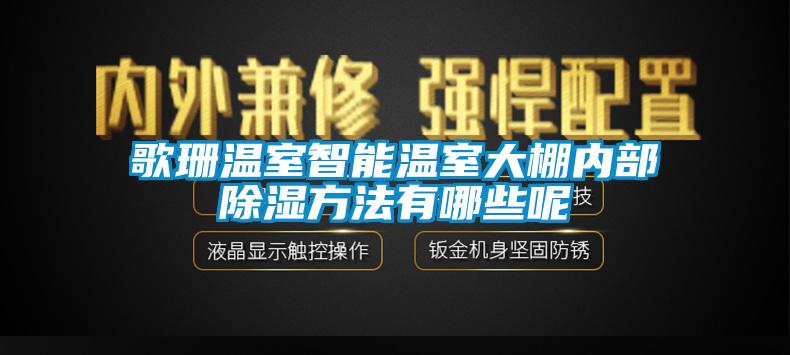 国产精品欧美激情视频 歌珊温室智能温室大棚内部除湿方法有哪些呢