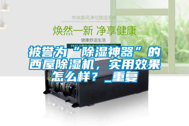 国产精品探花在线观看 被誉为“除湿神器”的西屋除湿机，实用效果怎么样？_重复