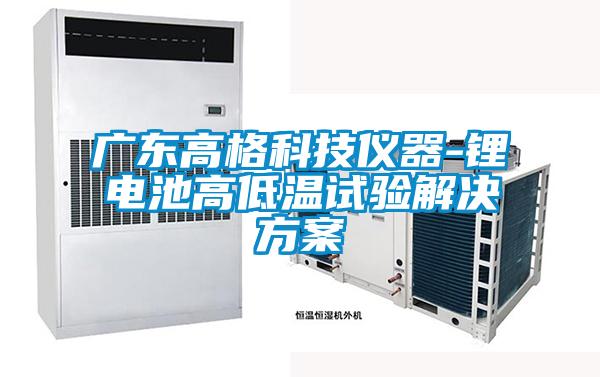 国产精品探花在线观看 广东高格科技仪器-锂电池高低温试验解决方案
