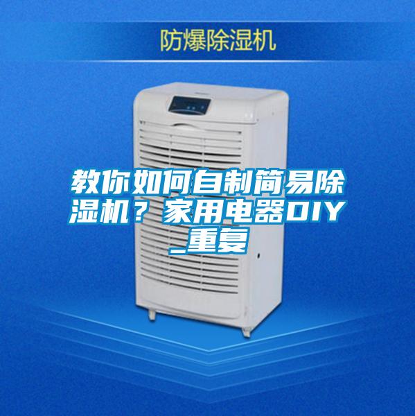 国产精品探花在线观看 教你如何自制简易除湿机？家用电器DIY_重复