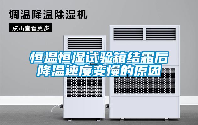 国产精品三级在线观看 恒温恒湿试验箱结霜后降温速度变慢的原因