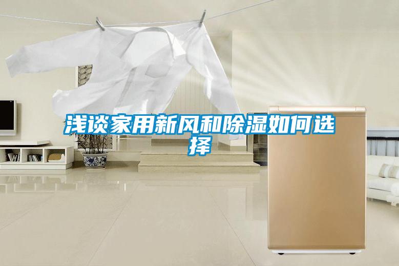 国产精品三级在线观看 浅谈家用新风和除湿如何选择