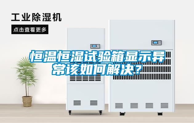 国产精品欧美激情视频 恒温恒湿试验箱显示异常该如何解决？
