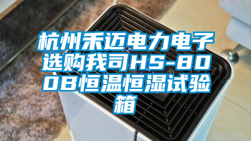 国产精品欧美激情视频 杭州禾迈电力电子选购我司HS-800B恒温恒湿试验箱