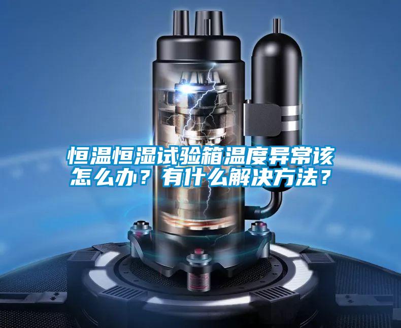 国产精品欧美激情视频 恒温恒湿试验箱温度异常该怎么办？有什么解决方法？