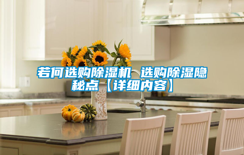 国产精品欧美激情视频 若何选购除湿机 选购除湿隐秘点【详细内容】