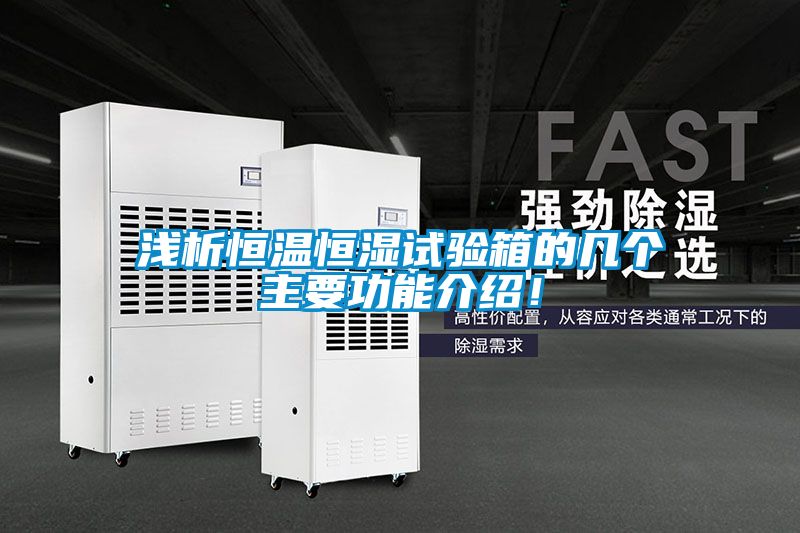国产精品探花在线观看 浅析恒温恒湿试验箱的几个主要功能介绍！