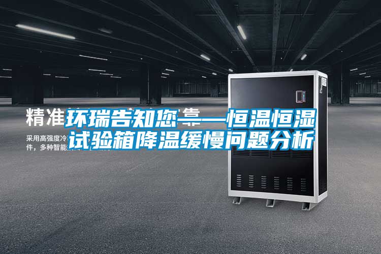 国产精品三级在线观看 环瑞告知您——恒温恒湿试验箱降温缓慢问题分析