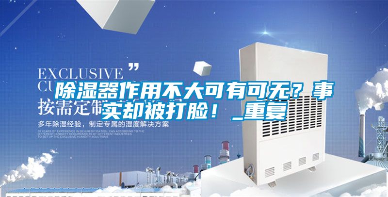 国产精品欧美激情视频 除湿器作用不大可有可无？事实却被打脸！_重复