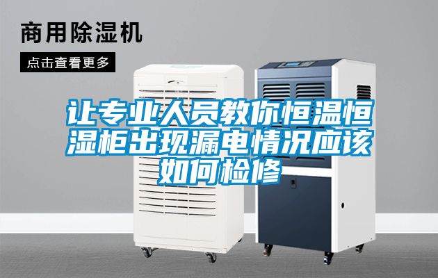 国产精品三级在线观看 让专业人员教你恒温恒湿柜出现漏电情况应该如何检修