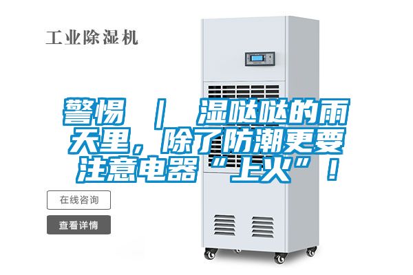 国产精品探花在线观看 警惕 ｜ 湿哒哒的雨天里，除了防潮更要注意电器“上火”！