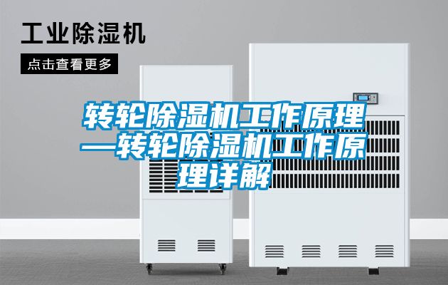 国产精品探花在线观看 转轮除湿机工作原理—转轮除湿机工作原理详解