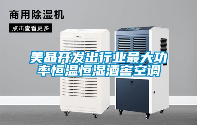 国产精品探花在线观看 美晶开发出行业最大功率恒温恒湿酒窖空调