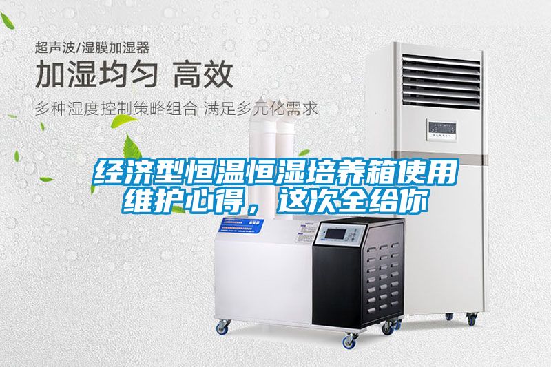 国产精品欧美激情视频 经济型恒温恒湿培养箱使用维护心得，这次全给你