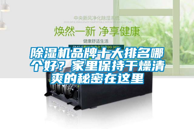 国产精品探花在线观看 除湿机品牌十大排名哪个好？家里保持干燥清爽的秘密在这里