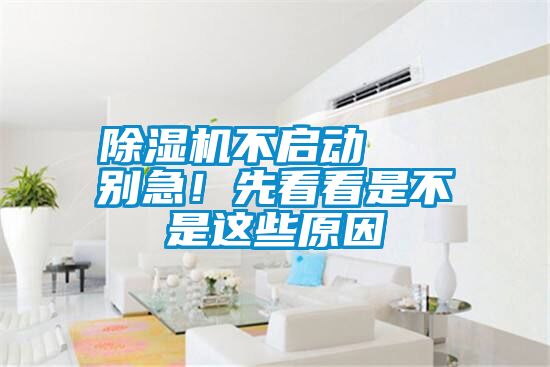 国产精品探花在线观看 除湿机不启动   别急！先看看是不是这些原因