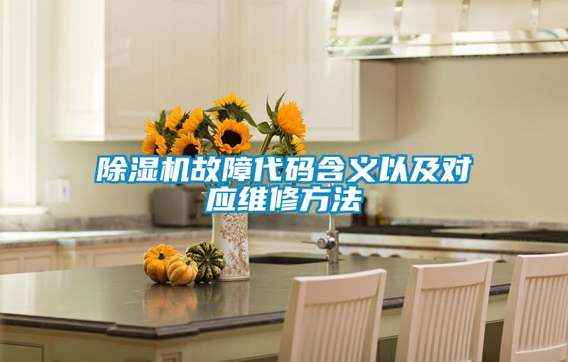 国产精品三级在线观看 除湿机故障代码含义以及对应维修方法