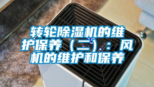 国产精品三级在线观看 转轮除湿机的维护保养（二）：风机的维护和保养