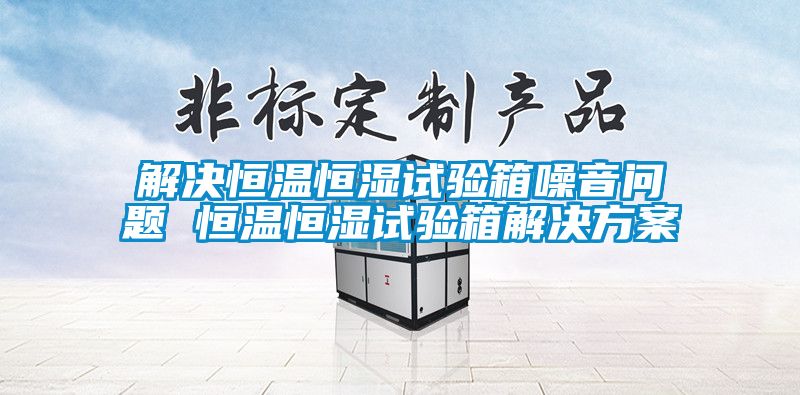 国产精品欧美激情视频 解决恒温恒湿试验箱噪音问题 恒温恒湿试验箱解决方案
