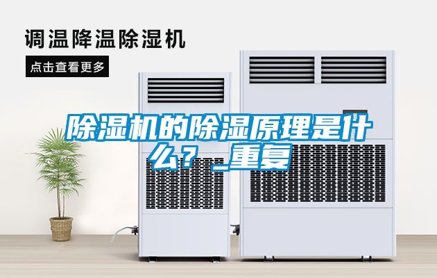 国产精品探花在线观看 除湿机的除湿原理是什么？_重复