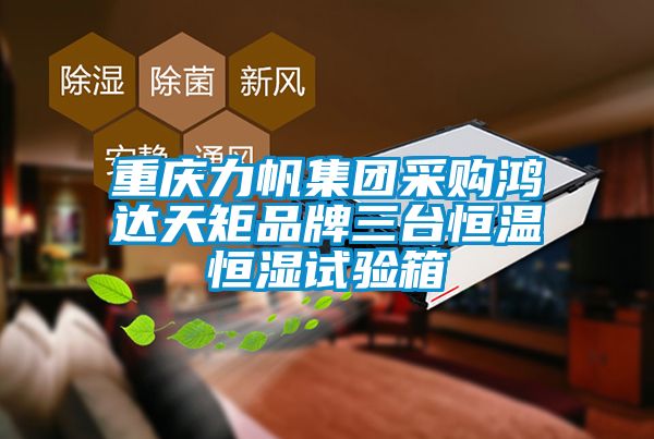 国产精品欧美激情视频 重庆力帆集团采购鸿达天矩品牌三台恒温恒湿试验箱