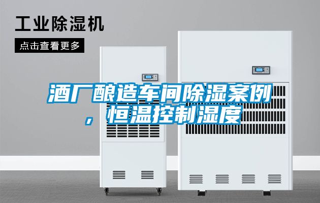 国产精品欧美激情视频 酒厂酿造车间除湿案例，恒温控制湿度