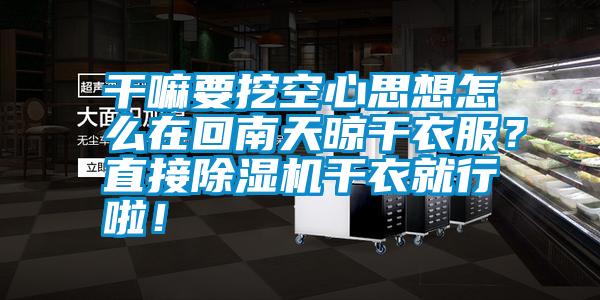国产精品欧美激情视频 干嘛要挖空心思想怎么在回南天晾干衣服？直接除湿机干衣就行啦！