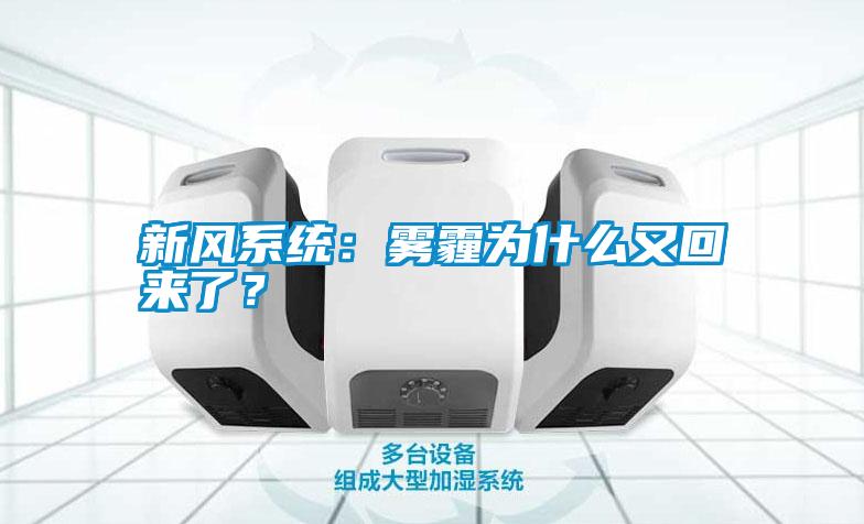 国产精品三级在线观看 新风系统：雾霾为什么又回来了？